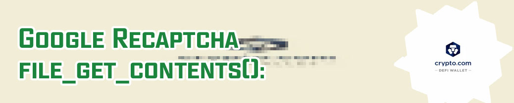 Cryptocom captcha verification